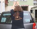 Letzte Verzierungen bevor die Besuchstour startet